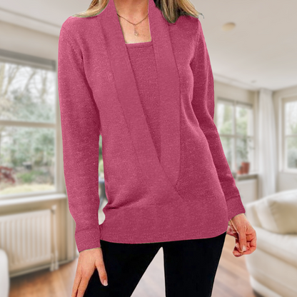 Judith® | Einfarbiger Langärmeliger Pullover