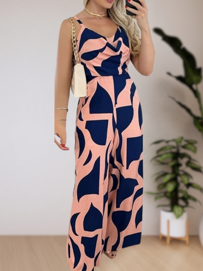 Francine® | Wunderschöner Jumpsuit mit weitem Bein und tropischem Print