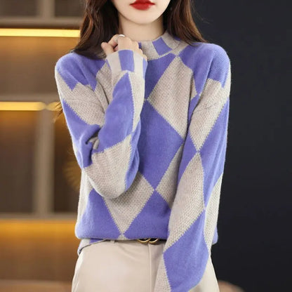 Emelie® | Lässiger zweifarbiger Pullover