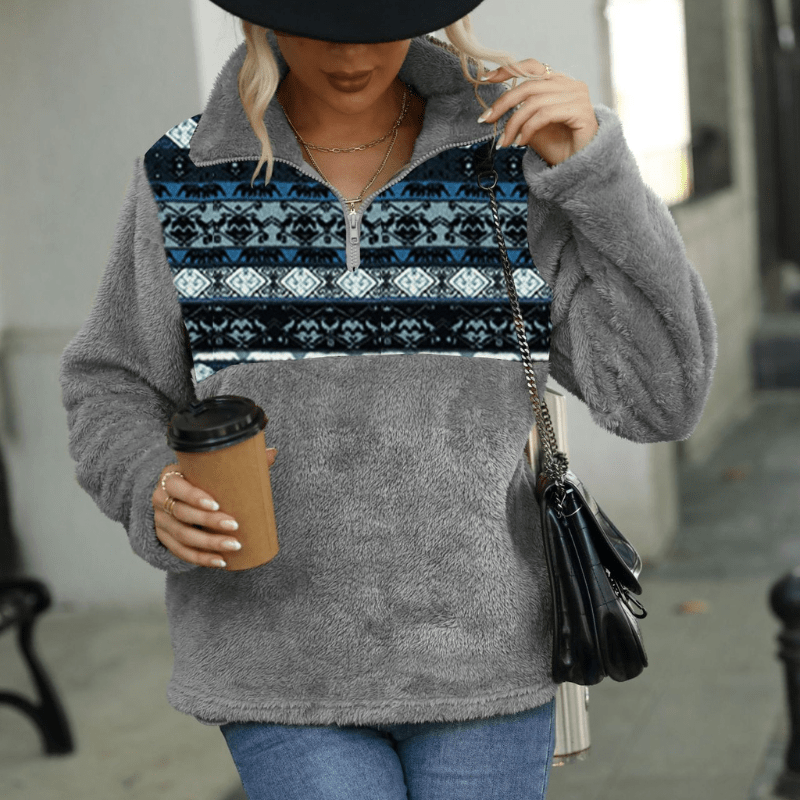 Shine Life S / Dark Grey Clementine Loose Pullover Sweatshirt