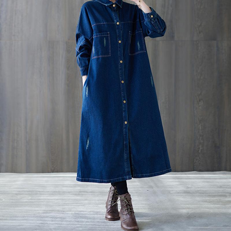 Spring Loose Casual Denim Dress