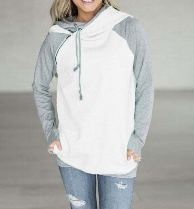 sudadera blanca cuello