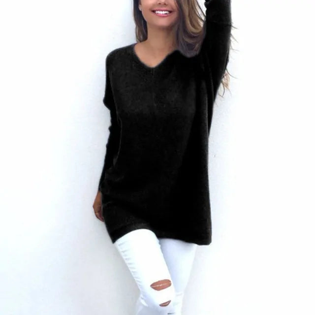 Women's Long Cashmere Sweater - NocturnalExpressions