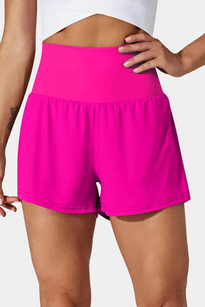 The802Gypsy  Activewear/bottoms TRAVELING GYPSY-Pocketed Wide Waistband Active Shorts