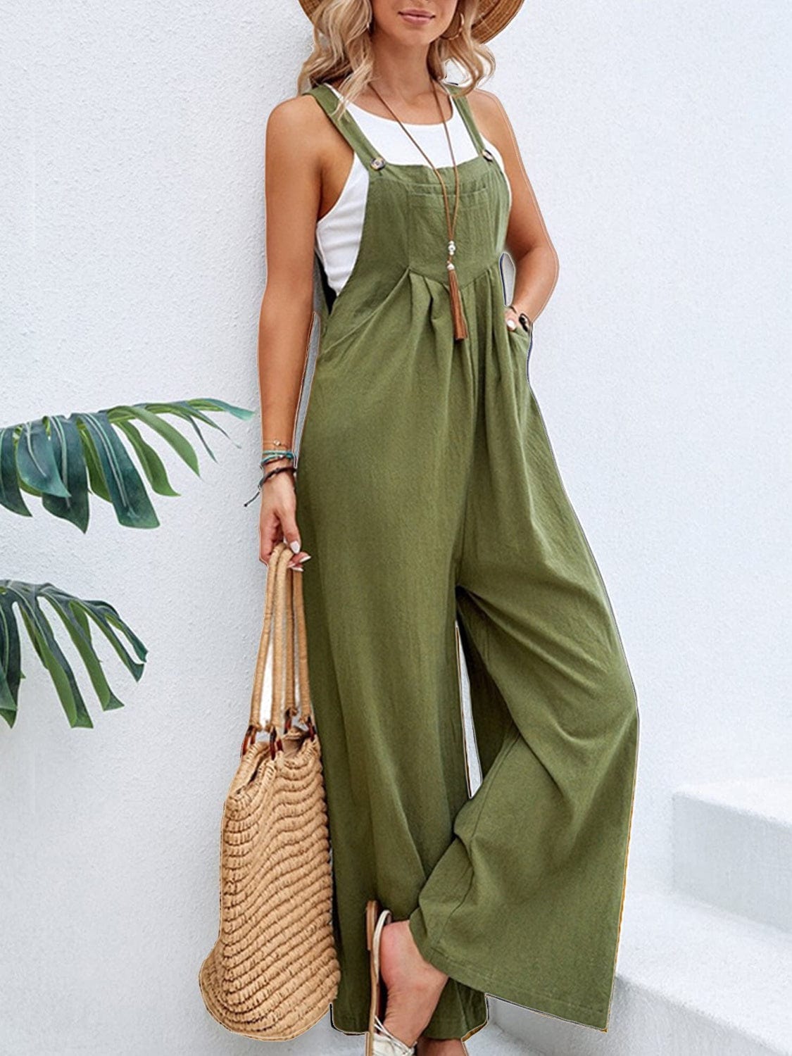 The802Gypsy Jumpsuits & Rompers GYPSY-Cozy Pocketed Wide Strap Overalls ⏹️