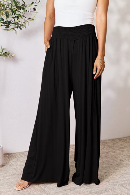 The802Gypsy pants ❤GYPSY-Double Take-Wide Waistband Wide Leg Pants