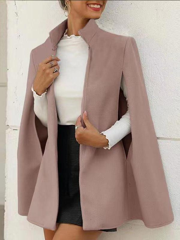 Women's Coats Fashion Sleeveless Shawl Woolen Coat - Coats & Jackets - INS | Online Fashion Free Shipping Clothing, Dresses, Tops, Shoes - 11/11/2021 - 20-30 - COA2111111300