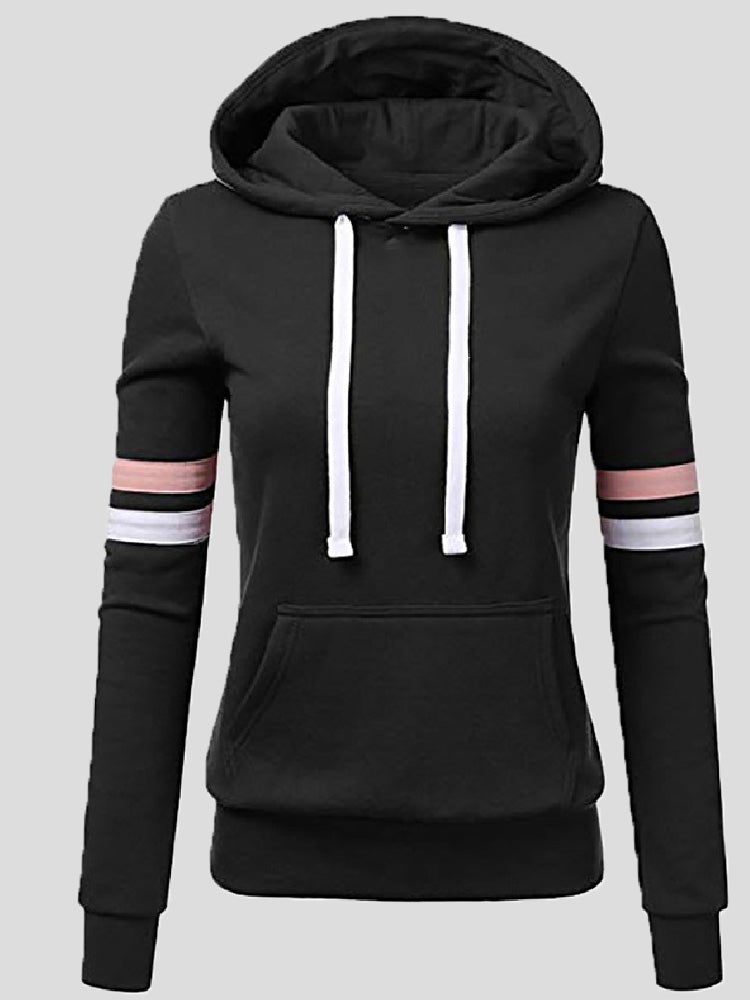 Women's Hoodies Striped Pocket Pullover Long Sleeve Hoodie - Hoodies - Instastyled | Online Fashion Free Shipping Clothing, Dresses, Tops, Shoes - 20-30 - 20/12/2021 - color-army_green