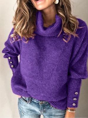 Women's Mock Turtleneck Sweater - INS | Online Fashion Free Shipping Clothing, Dresses, Tops, Shoes