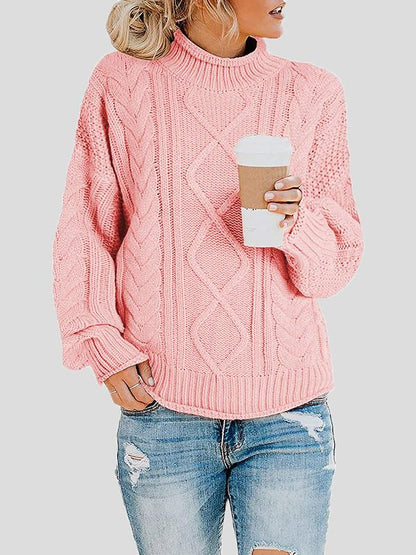 Women's Sweaters Turtleneck Long Sleeve Straight Sweater - LuckyFash™